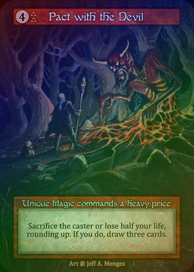 【FOIL】[Fire] Pact with the Devil [beta-Unique]